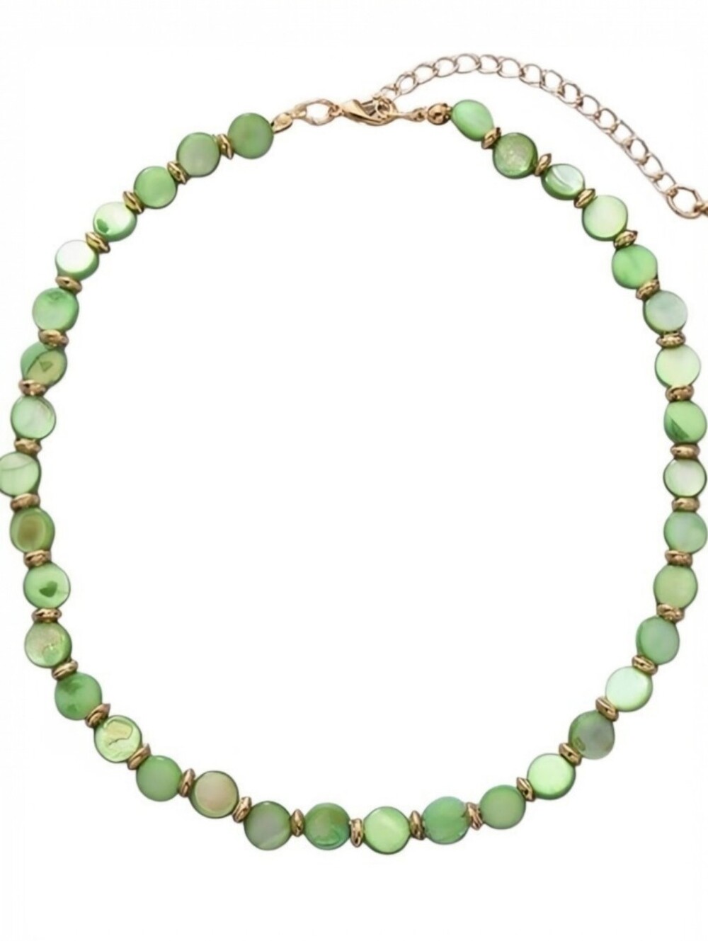 ▪️Green mother of pearl necklace